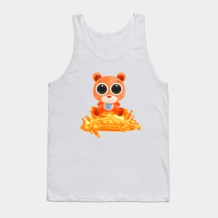 Teddy Bear - Candy Orange Tank Top